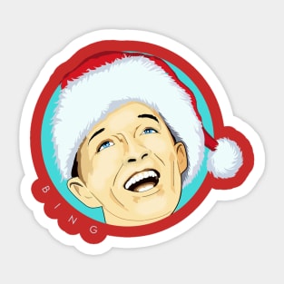 White Christmas Bing Crosby Sticker